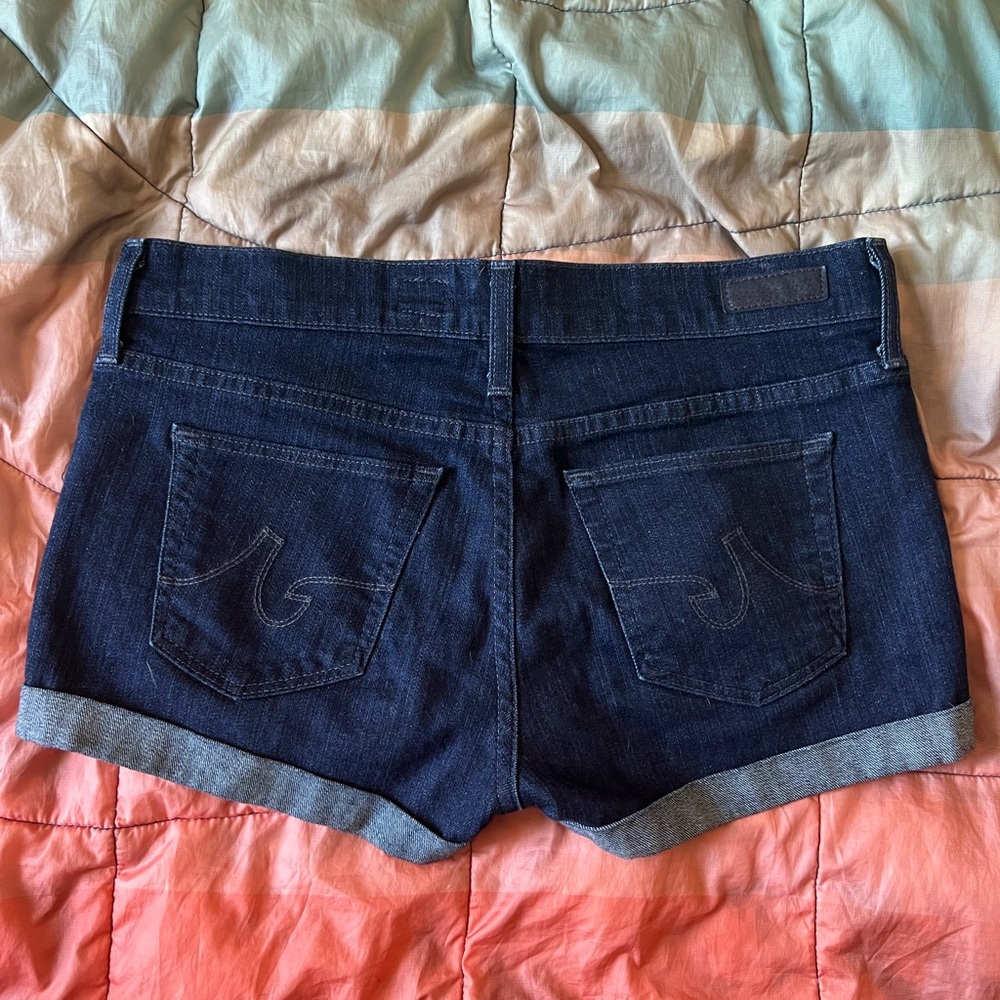 AG Pixie Jean Shorts | Dark Blue